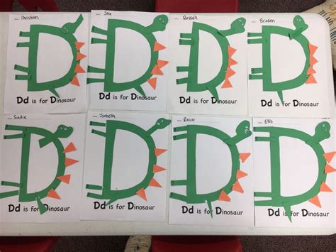 D Is For Dinosaurs Alphabet Craft Letter D Alphabet Crafts