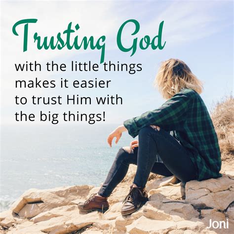 Trusting God With The Little Things Makes It Easier To Trust Him With