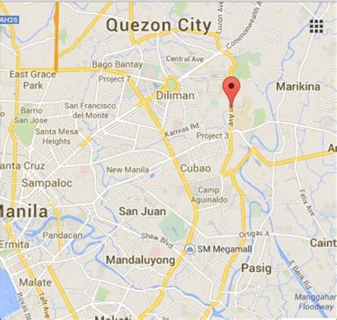 Location Map Of Katipunan Avenue Quezon City It Is A National Road Of Download Scientific