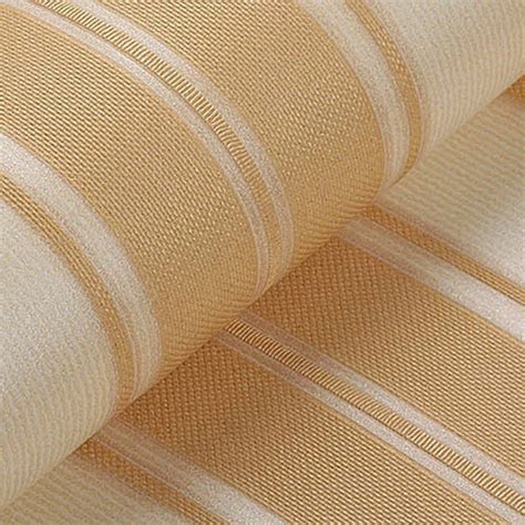 Vertical Stripes Pastoral Wallpaper Three Dimensional Non Woven Fabric