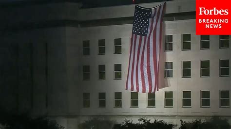 Pentagon Unfurls Us Flag At Sunrise To Commemorate Those Lost On 911
