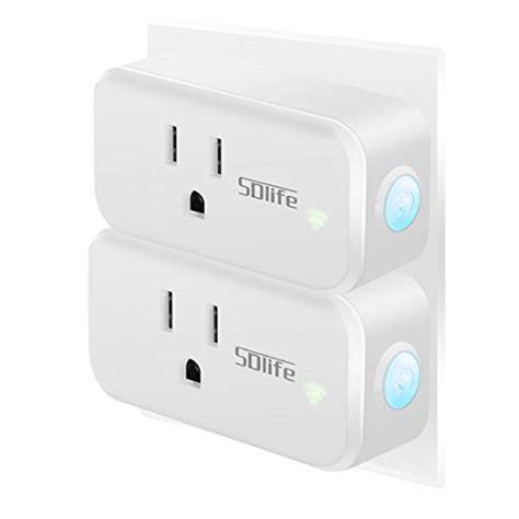 2 pack smart plugs,SDlife Wi-Fi Enabled Mini Smart Outlet ...