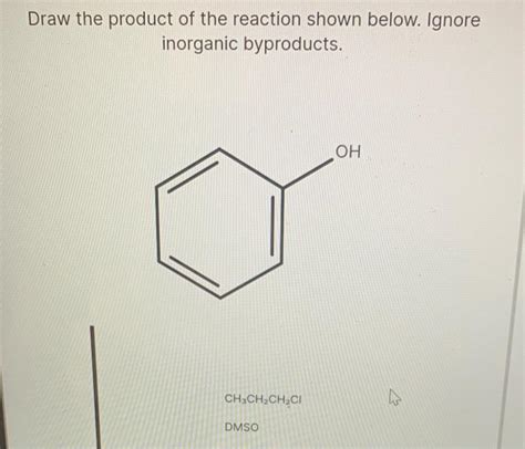 Solved Draw The Product Of The Reaction Shown Below Ignore