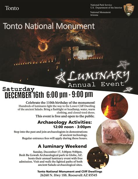 Tonto National Monument Luminary Event And 110th Birthday Celebration