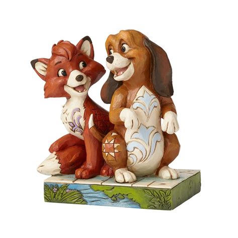 Jim Shore Disney Traditions Fox And The Hound Unexpected Friendships