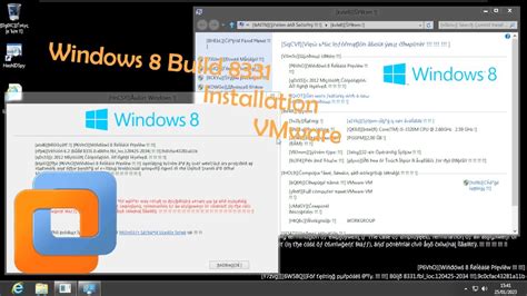 Windows 8 Build 8331 Installation Vmware Youtube