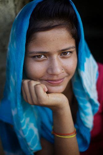 Nepali Girl Portrait In Village Terai Range Nepal Portrait Girl Portrait People
