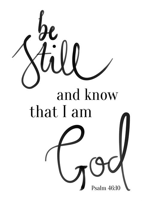 Be Still And Know That I Am God Wall Art Bible Verse Etsy Uk Psalms
