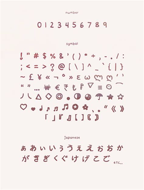 Qtpi Free Kawaii Japanese Font Cute Handwriting Fonts Cute Fonts