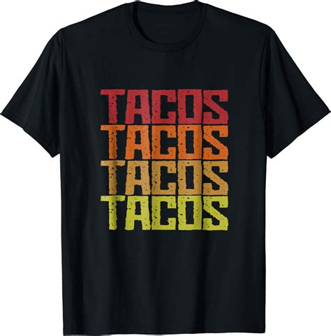 Amazon Com Vintage Taco Tuesday Retro Tacos Tshirt Clothing