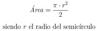 In this section we derive the formulas for finding area between two curves and finding the volume of a solid of revolution. Área de un semicírculo