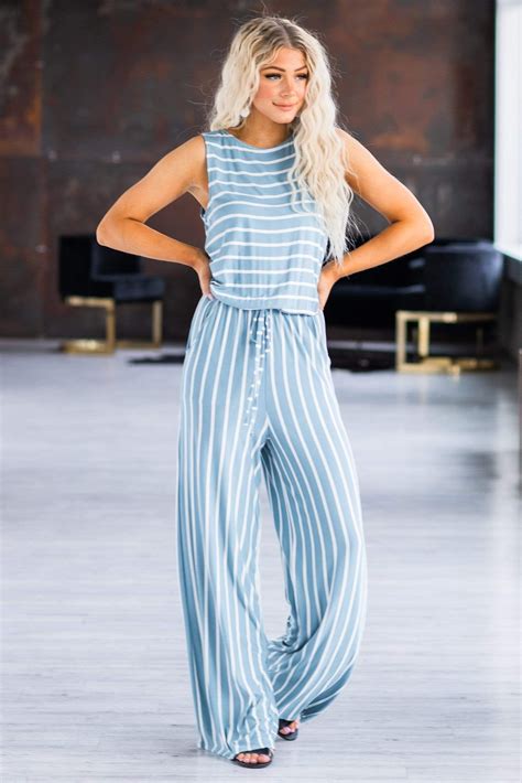 Vienna Striped Jumpsuit In Smart Casual Women Outfits Striped