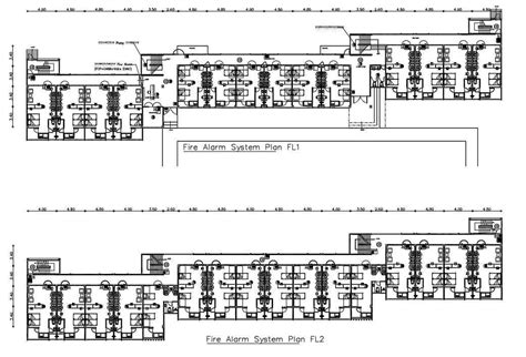 Hotel Bedroom Fire Alarm System Plan CAD Drawing DWG File Cadbull