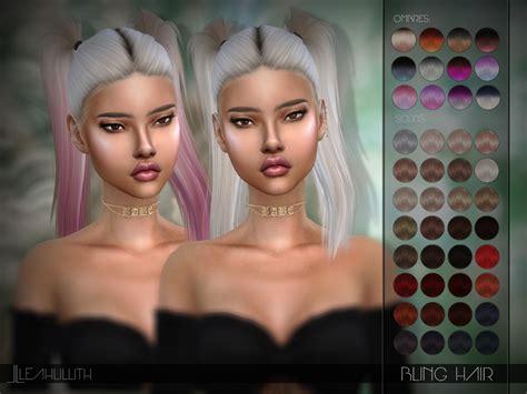 The Sims Resource Leahlillith Bling Hair