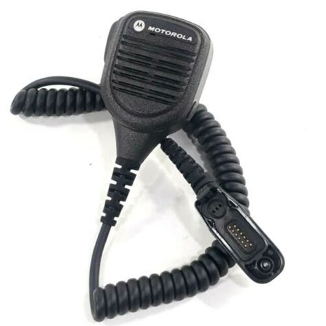 Motorola Pmmn4069a Remote Speaker Microphone Black 725163831697 Ebay