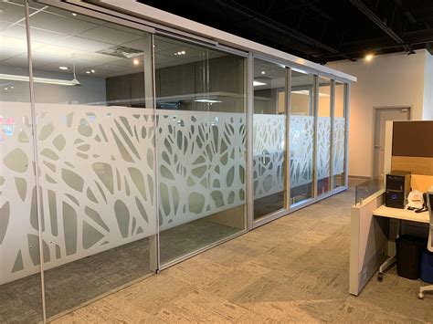 Frosted Vinyl Conference Room Glass Wall Office Window Film Designs Window Brands