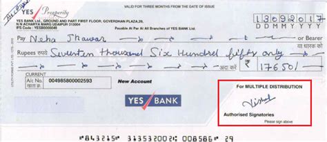 How To Fill Yes Bank Cheque With Example Bankers Website