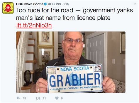 Government Rules Canadian Mans Last Name Too Provocative For License Plate