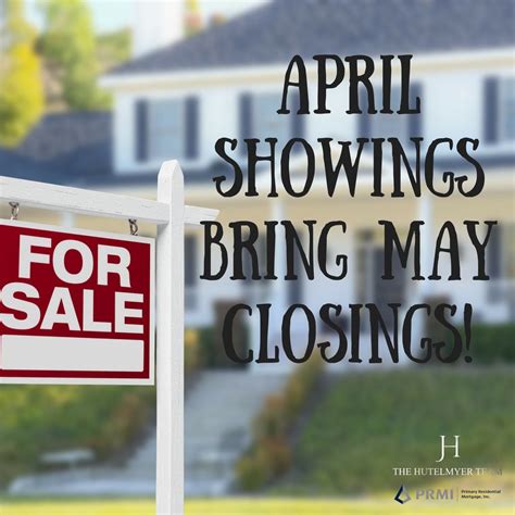April showings bring May closings! | Real estate agent marketing, Real estate agent, Estate agent