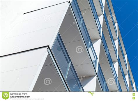 Abstract Fragment Of Modern White Architecture Stock Photo Image Of
