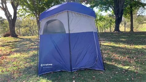 kingcamp camping shower tent oversize space privacy tent portable outdoor shower tents youtube