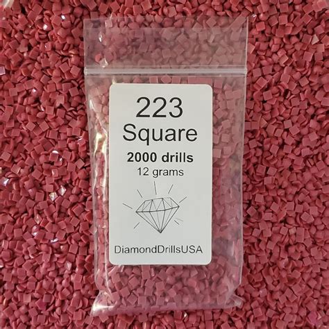 Dmc 223 Square 5d Diamond Painting Drills Beads 223 Light Etsy