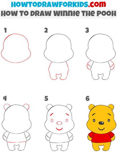 How To Draw Winnie The Pooh Really Easy Drawing Tutor
