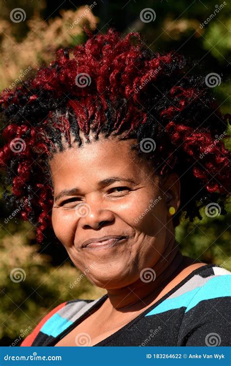 content smiling south african xhosa woman royalty free stock image 183264622