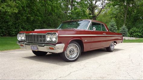 1964 Chevrolet Impala Super Sport Ss Hardtop 327 Burgundy And Ride On My
