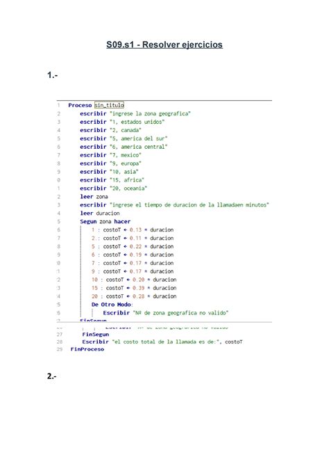 S S Resolver Ejercicios Algoritmo Principios De Algoritmos