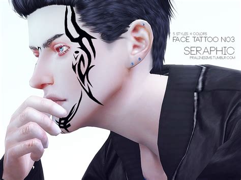 Pralinesims Seraphic Face Tattoo N03