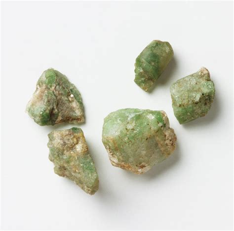 Five Unpolished Emerald Rocks Photograph By Dorling Kindersleyuig Pixels