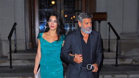 photos of george and amal clooney in new york looking 40 off