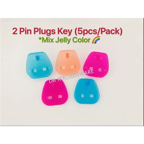 Plastic Safety Plug Key 2 Pin Converter2 Pin Plugs Key5pcspack