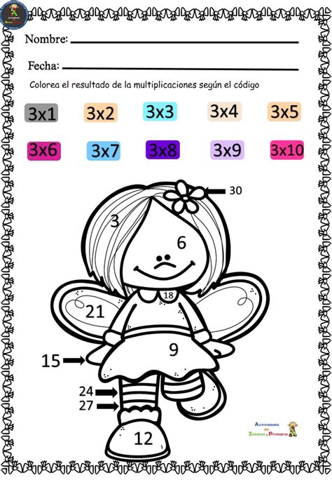 Actividades Para Trabajar Las Tablas De Multiplicar Del 1 A Al 5 Ie 4 3c5