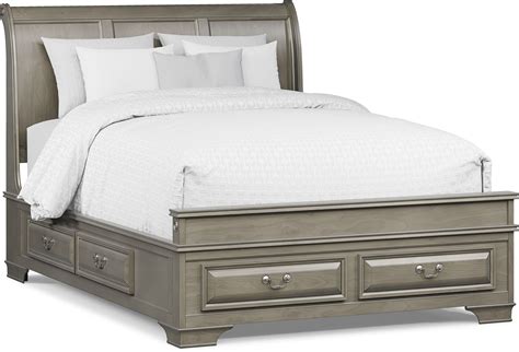 Mill Valley Ii Gray 3 Pc Queen Sleigh Bed With Storage Rooms To Go