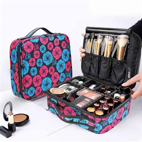 Women Professional Cosmetic Bag Case New Makeup Organizer Travel Make