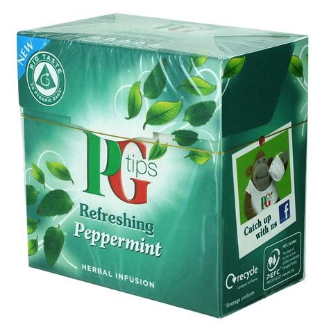 Pg Tips Refreshing Peppermint Tea 20 Count Peppermint Tea Pg Tips