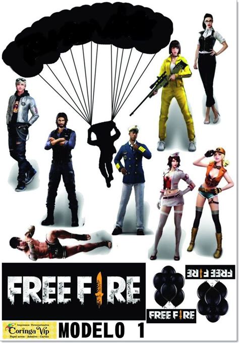 Hd wallpapers and background images. Topo de bolo Free Fire no Elo7 | Coringa Festas (10A16BB ...