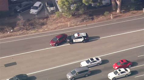 Police Chase Ends With Pit Maneuver On 101 Fwy In North Hollywood Suspect In Custody Abc7 Los