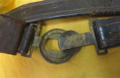 Rare Civil War Confederate Richmond Depot Cs Cavalry Two Piece Buckle