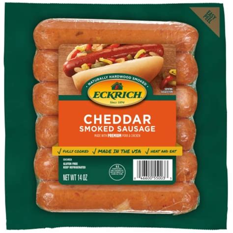 Eckrich Cheddar Smoked Sausage Oz Kroger
