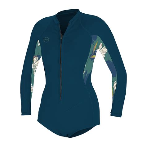 Oneill Bahia 21mm Front Zip Ls Womens Shorty 2021 Wetsuit Centre