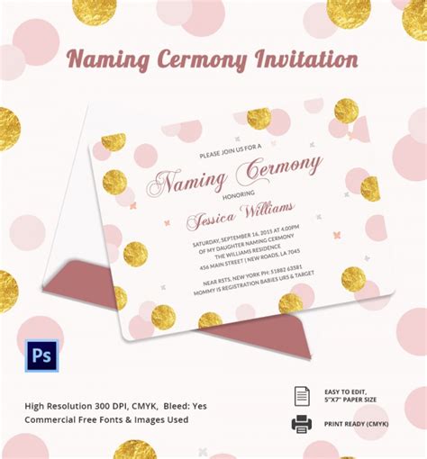 Send online bris and baby naming ceremony invitations to welcome family to the ceremony. Sample Invitation Template -Download Premium and Free ...