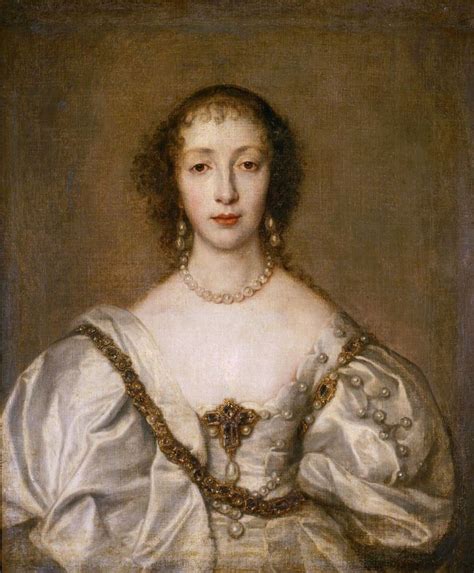 Portrait Dhenriette Marie De France Reine Dangleterre Vue De Face