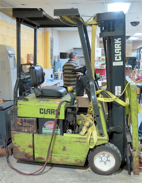 I have a clark tmg 15s electric forklift serial no. Clark Electric Forklift -No Charger, Parts/Repair, Has ...