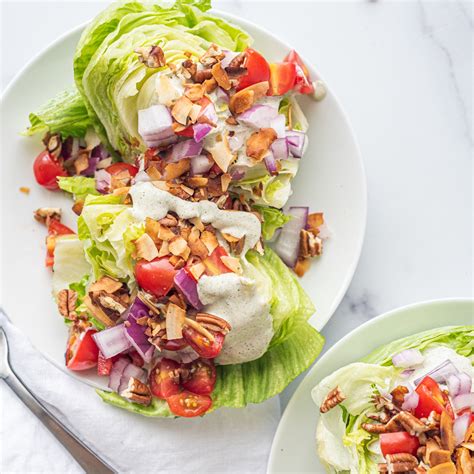 Vegan Wedge Salad With Coconut Bacon Healthygirl Kitchen