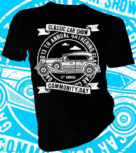 Car Show T Shirt Design Template