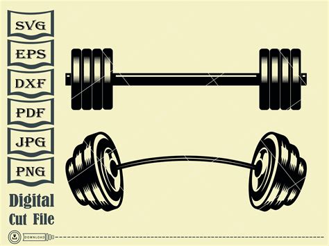 Dumbbell Svg Weight Svg Gym Svg Workout Svg Weightlifting Etsy