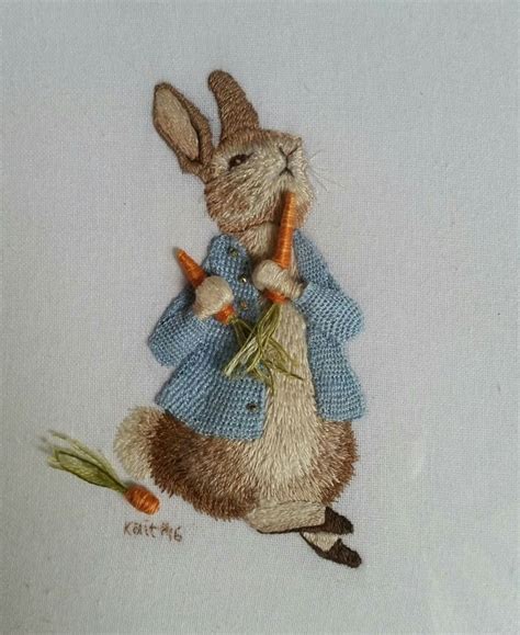 Peter Rabbit Done In Stumpwork Im Not Sure How To Credit This Since I